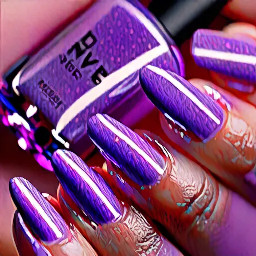 Lavender musty purple nails with sleek kindof y2k gorgous nail design for prom