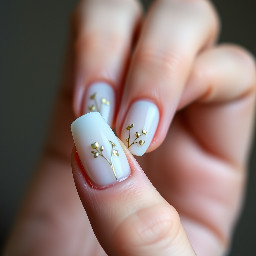 Elegant French tils with small pea designs
