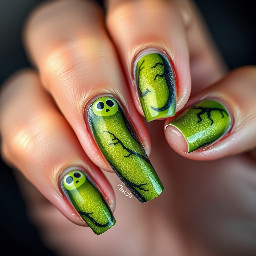 Nails that are spooky with pickles