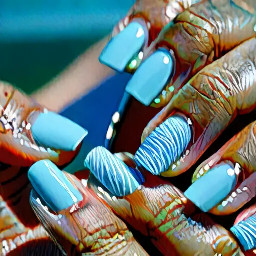light blue summer nail ideas lake michigan