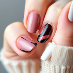 girly girl preppy but marron black and white