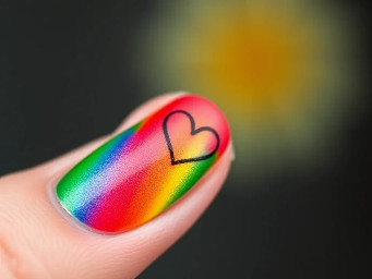 Shorts nails rasta color sommer heart love so glam