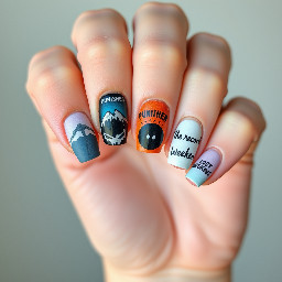 Index finger: Stranger in the Alps by Phoebe Bridgers cover, middle finger: Punisher by Phoebe Bridgers cover, ringer finger: the record by boygenius cover, pinky finger: lost weekend by phoebe bridgers cover