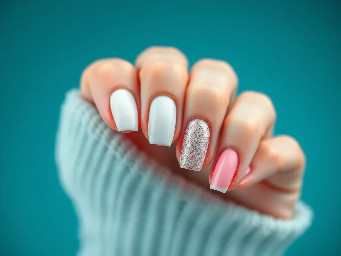 I need simple with white and pink