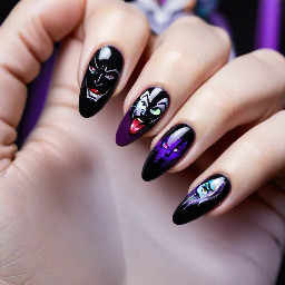 Disney villains theme. Oval shape. Simple but elegant