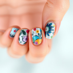 Nails inspired from Renna from Eldenring