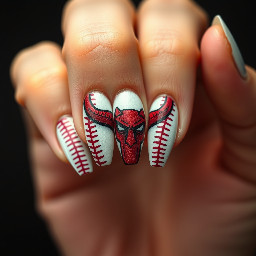 Devil baseball horns