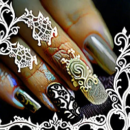 Promptus idea: "victorian gothic nails with lace details, antique cameo accents, soft ghostly elements, muted dusty tones"