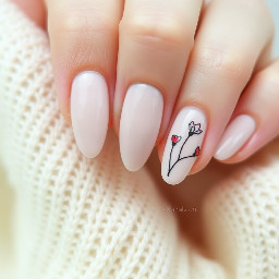 Almond nails inspired by XLOV'S "Hush" MV TEASER uploaded to the XLOV Youtube Channel today