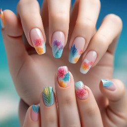 Simple summer medium length