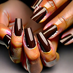 🤎 1. Chocolate Brown Gloss (Simple Luxury)  * Full nails in rich chocolate, mocha, or espresso brown * High-gloss finish (very important for that “expensive” look)