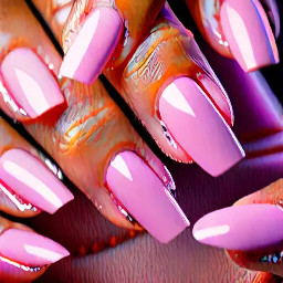 Light Pink almond shaped