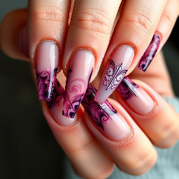 excessively long coffin nails