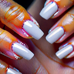 Short baddie French tip nails (super cute)