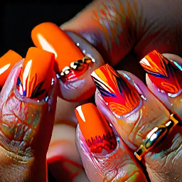 Soleil couchant - dessins - fins - bohème - été - orange et rouge