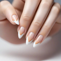 French tip almond