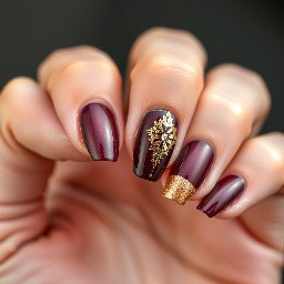 Halloween wedding bails using mauve burgundy and gold