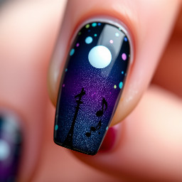 Stupid song by Olivia Rodrigo themed nails