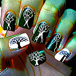 Can I have very simple lotr nails where the pinky fingernail has part of the map and the ring fingernail has the one ring and the middle fingernail has a hobbit door and the pointer fingernail has the white hand of Saruman and the thumb fingernail has the Gondor tree pls