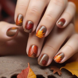 Cozy autumn nails