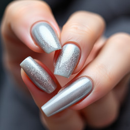 Grey with chrome gradient