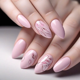 Baby pink almond