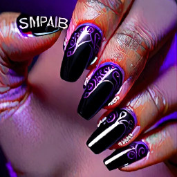 Simpl black and purple Gothic