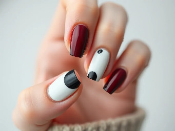 girly girl preppy but marron black and white