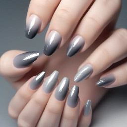 Grey with chrome gradient