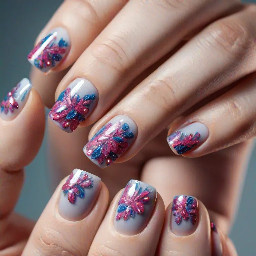create nail art with multiplication 9