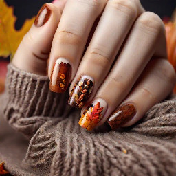 Cozy autumn nails