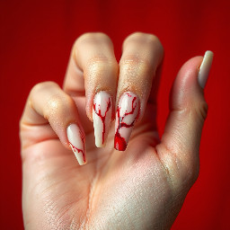 give me a blood red background long