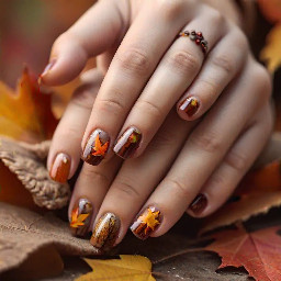 Cozy autumn nails