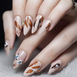 Almond nails inspired by XLOV'S "Hush" MV TEASER uploaded to the XLOV Youtube Channel today