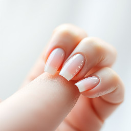 peux tu changer le fond en coocooning type plumette blanche, focus lumière sur les ongles sans dénaturer la photo. Ni les ongles.