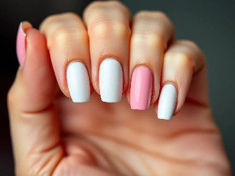 I need simple with white and pink
