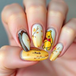 Fall Winnie the Pooh almond