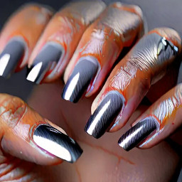 Grey with chrome gradient