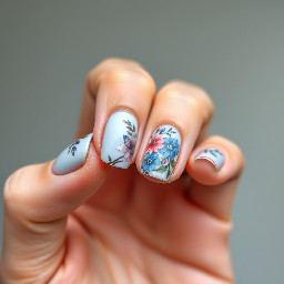 almond, blue, flora
