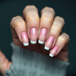 nail dewsign no french tip red