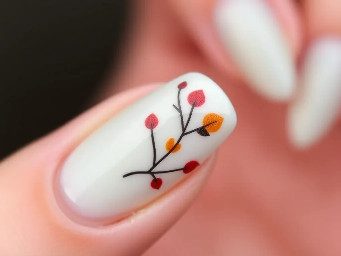 simple almond nails. fall vibes. include a grid pattern