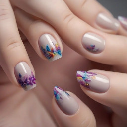 Nails inspired from Renna from Eldenring