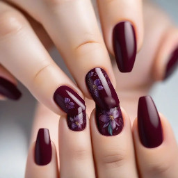 Burgundy nail ideas