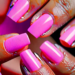 Pink beach French tip