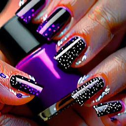 Create a birthday set for an Aries. Favorite colors are black and purple.