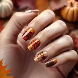 Cozy autumn nails