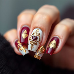Halloween wedding bails using mauve burgundy and gold