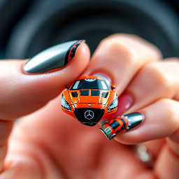 car theme nails