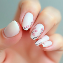 Almond nails inspired by XLOV'S "Hush" MV TEASER uploaded to the XLOV Youtube Channel today