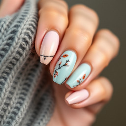 cute fall nails easy to do short almond